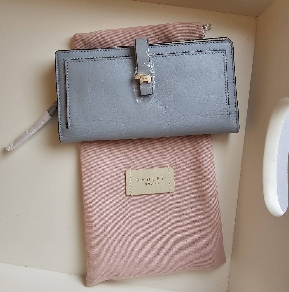 Radley London Newick Road Leather Wallet - New With Tags Color - Blue Heather